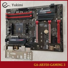 FOR GIGABYTE GA-AB350-GAMING 3 DDR4*4 64GB AMD AM4 HDMI DVI Motherboard Test OK picture