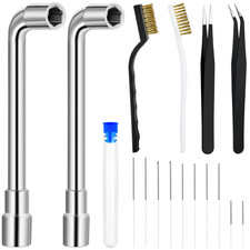 16 Pieces 3D Printer Nozzle Wrench Cleaning Kit,10 Nozzle Cleaning Pins with Sto picture