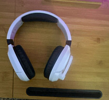Wireless Bluetooth Over-Ear Headphones w/ Built-In Mic, Adjustable Headband, W/B picture