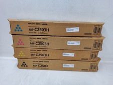 New OEM Ricoh MP C2503H 520, 521, 522, 523 CMYK Toner Set 841918,19,20,21 picture