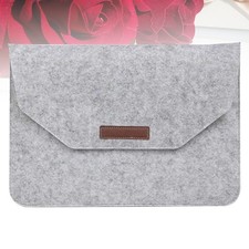 Reusable Felt Laptop Storage Bag Light Grey Anti Scratch Durable Laptop Sleeve picture