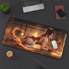 Mai Shiranui Mouse Pad, Fighting Game Desk Mat, Gamer Gift picture