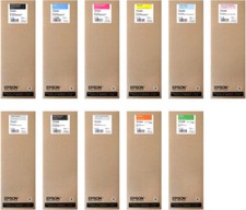 11 x Genuine Ink Epson Stylus Pro 7900 9900 700ml Each T6361 -T6369 Cartridge picture