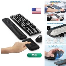 MEKASS Wrist Rest for Keyboard and Mouse 1009 Classic Black picture