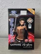 SEALED Vintage Sapphire HD 3870 Graphics Card 512MB See Photos picture