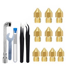 Brass Stainless Steel Printer Nozzles Nozzle Cleaning Needles Accessories Kit w picture