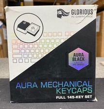Glorious Aura Mechanical Keyboard Keycaps V2 - Black picture
