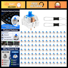 120 Pcs 3-Pin Tactile Mechanical Keyboard Switches for Gaming, Dustproof & Water picture