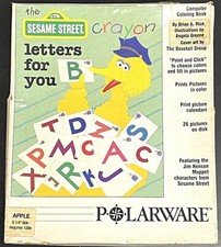 Vintage The Sesame Street Crayon Polarware 5.25” Disk Apple II picture