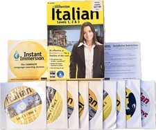 Topics Entertainment Instant Immersion Italian Levels 1, 2 & 3 9 CD Set PC & MAC picture