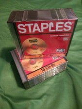 Two 10-packs of Recordable CD-Rs In Cases  Staples picture