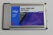 INTEL MBLA1600 670666-003 PRO/100 PC CARD 10/100 LAN PCMCIA *NO DONGLE CABLE* picture