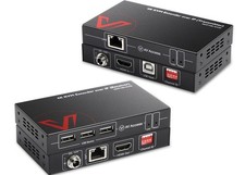 4K HDMI USB KVM Extender TCP/IP Over Single Cat5e/6/6a/7 up to 120M(390ft), 1... picture