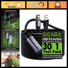 30ft USB 3.0 Active Extension Cable A-Male to A-Female Repeater Signal Booster f picture