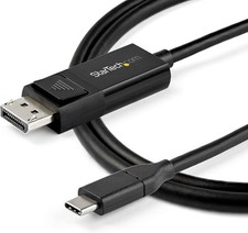 StarTech CDP2DP142MBD USB-C to DisplayPort Cable 6.6ft/2M 8K 60Hz Bidirectional picture