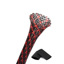 25ft - 1/2 Inch Cable Management Sleeve Protector,Wire Loom PET Expandable Wi... picture