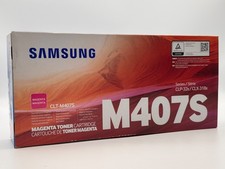 Genuine OEM Samsung CLT-M407S Toner Cartridge Magenta Brand New Sealed Box picture