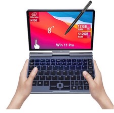  8 Inch 2-in-1 Mini Laptop Tablet PC,N150 (Up to 3.6GHz), 12GB LPDDR5 RAM, 512GB picture