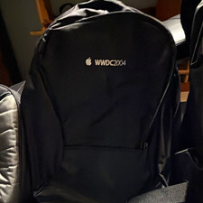 Apple WWDC2004 Logo Black Backpack Laptop Bag Computer Backpack picture