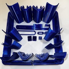 Flashforge AD5M/AD5X Enclosure Kit Printed Parts Metallic Blue PETG Material. picture