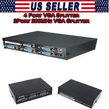 4 & 2 Port VGA Out/1 VGA in Splitter Sharing Switch one Monitor & Speaker(Audio) picture