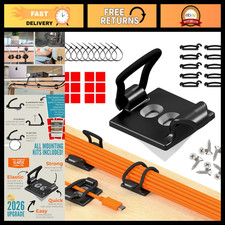 10-Pack Adjustable Elastic Cable Clips - Wire Management Holder for Home/Office, picture