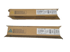 Lot of 2 Ricoh Savin Lanier Toner Cartridge SP C430A Cyan Yellow picture