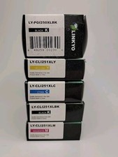 Linkyo Premium Cartridge Bundle- 5 COUNT LY-CL251XY, LC, BK, LM & LY-PGI250XLBK picture