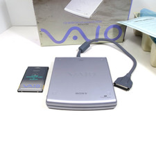Vtg SONY VAIO PCGA-CD5 External Portable CD-ROM Drive In Box UNTESTED Read See picture