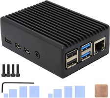 for Raspberry Pi 4 Aluminum Case, Heavy Duty Passive Cooling Metal Case/Housing picture