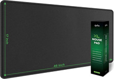 Large Gaming Mouse Pad 46x17 Inches Extra Large Desk Mat Thick Non-Slip Black picture