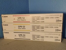 Genuine OEM Canon GPR-53 MYK Toner Set for IR C3325/30 C3525/30 C3725/30 C3830 picture