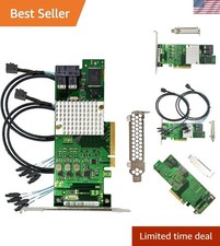 PCIe 3.0 x8 SAS HBA Card Compatible with LSI 9211-8i & 9300-8i, 12Gbps picture
