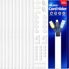 Cord Hider 315In Cable Management for 2-3 Cords White picture