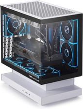 darkFlash FLOATRON F1 Micro-ATX Panoramic Floating PC Case B W Combo picture
