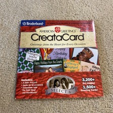 Vintage American Greetings CreataCard Select 6 CD Windows 95 98 XP Card Maker picture