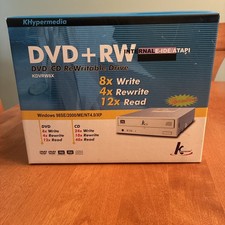 K Hypermedia DVD+RW Drive KDVRW8X Vintage IDE Drive 2004 New Open Box picture