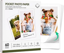 Compatible with Nelko PP01 Printer Paper, 2x3 60 Sheets Self Adhesive Paper picture