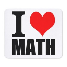 CafePress I Love Math Non-slip Rubber Mousepad, Gaming Mouse Pad (1671062432) picture
