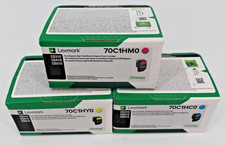Lexmark 70C1OYO/ 70C1OM0/ 70C1HC0 High Yield  Yellow  Magenta  Cyan SET Qty 3. picture