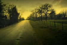 Landscape road nature low Custom Gaming Mat Desk picture
