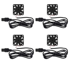 4 Pack USB Brushless Cooling Fan 40mm High Performance DC 4PCS, 5V USB(4010) picture