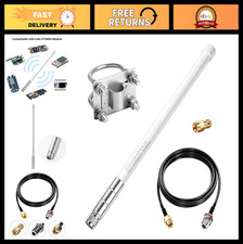 Waterproof 5.8dBi Fiberglass Antenna 915MHz with 20ft Extension Cable for LORA32 picture