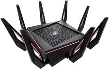 ASUS ROG Rapture WiFi 6 Wireless Gaming Router GT-AX11000 Tri-Band 10 GB USED picture