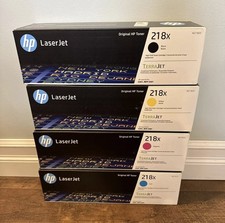BRAND NEW HP 218X Black Cyan Magenta Yellow High Yield Toner Cartridge Set picture