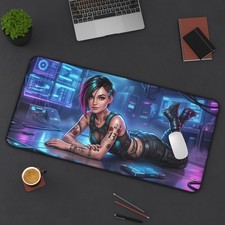 Judy Alvarez Mouse Pad, Cyberpunk Desk Mat, Gaming Mouse Pad XL picture