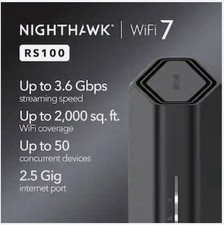 NETGEAR Nighthawk RS100 WiFi 7 Router 3.6Gbps 2.5G WAN 4x1G VPN Black picture