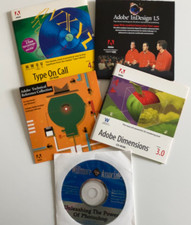 ADOBE Vintage Lot ~ Software Apps + Demos +  Training Discs ~ 90s-2000s Y2K CDs picture