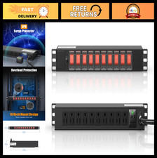 10 Outlet Rack Mount Power Strip - 1U PDU with Individual Switch & Surge Protect picture