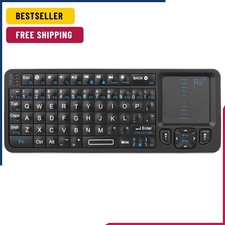 Rii K06 Mini Bluetooth Keyboard,Backlit 2.4GHz Wireless Keyboard with IR picture